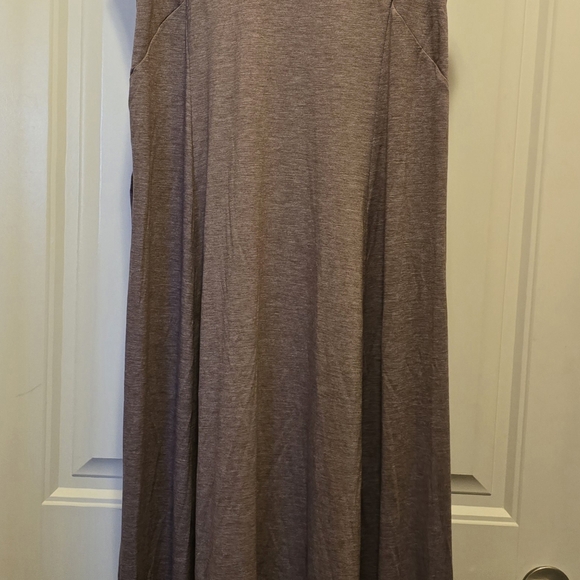 Halara U Neck Backless Split Flowy Maxi Casual Tank Dress - Picture 4 of 6